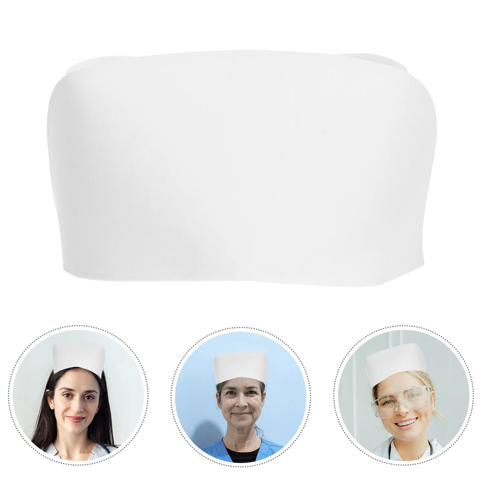 Dames verpleegstershoed kostuumaccessoire witte ademende pet hoofdband voor rollenspel uniform lichtgewicht ontwerp