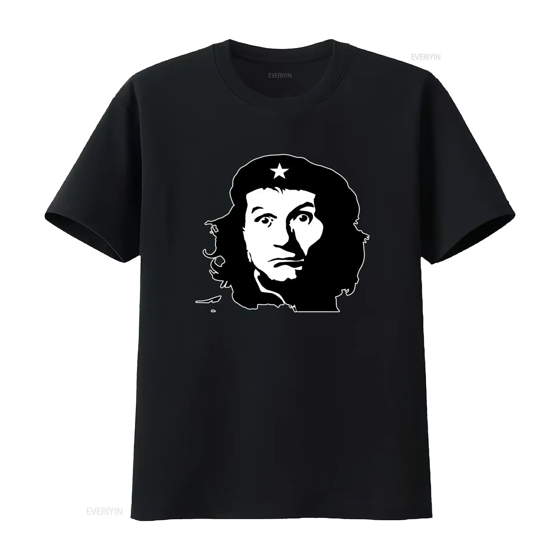 Al Bundy Che Guevara Print Funny T Shirt for Men vintage Washed Stretched Casual Top For Everyday Wear Slightly Comfortable