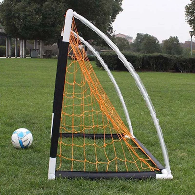 Juego de postes de esquina para jóvenes de escuela secundaria, deporte de primera calidad, puerta de objetivo de tiro, plástico plegable, Pvc, venta al por mayor, portería de fútbol
