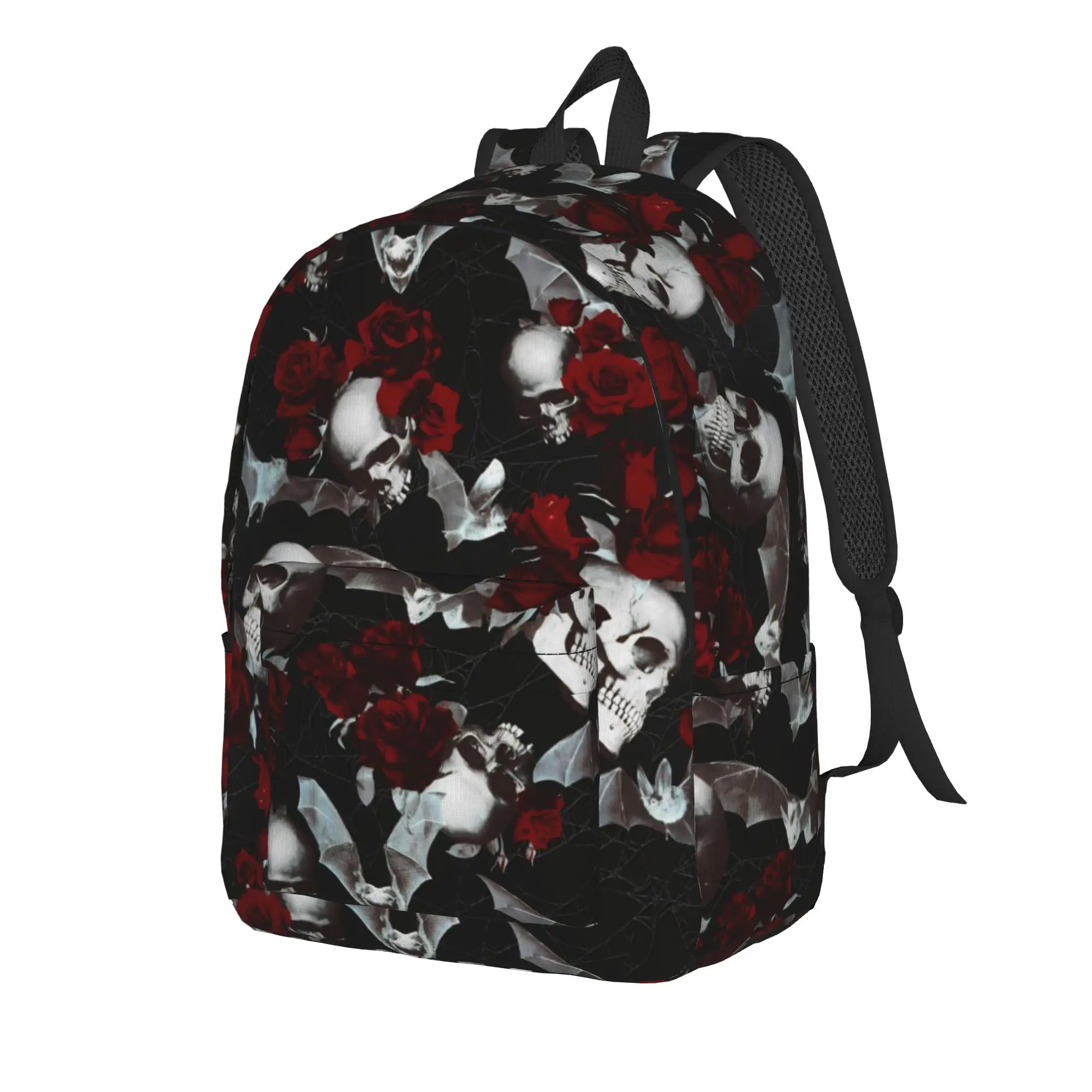 Halloween Gothic Teenage Backpack Outdoor Student Work HAUNTED GARDEN Daypack for Men Women Laptop Shoulder Bag
