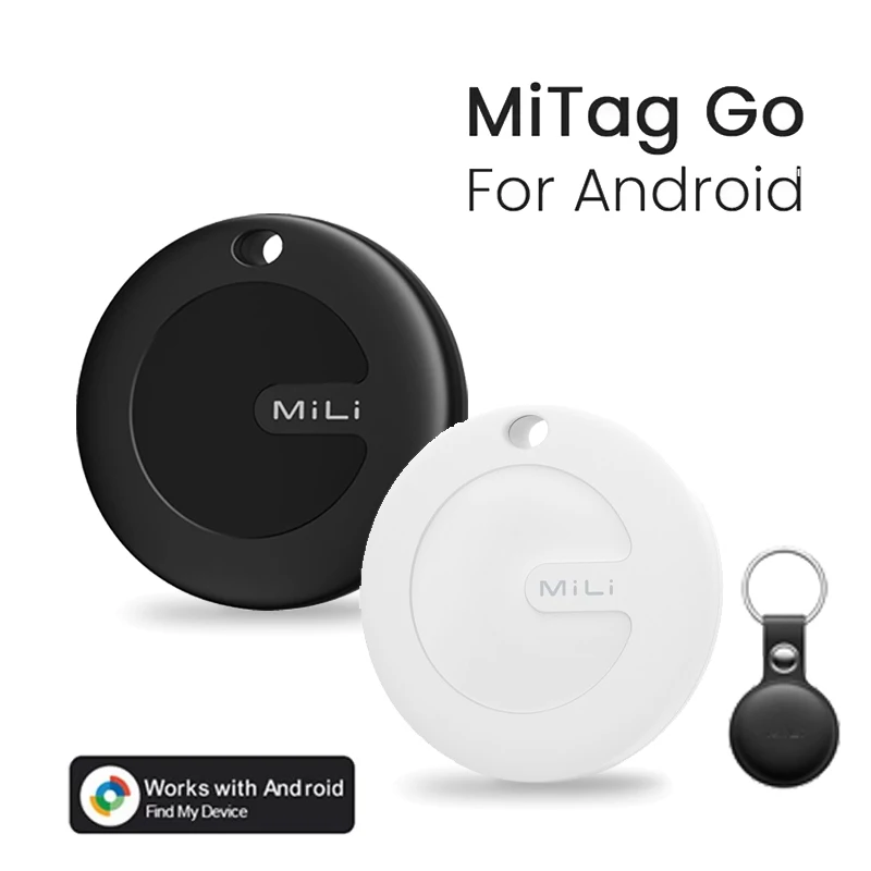 Mitag Tracker Tag Android Item Finder Works with Google Find Hub App Worldwide Tracking Luggage Tracker for Keys Bags Wallets