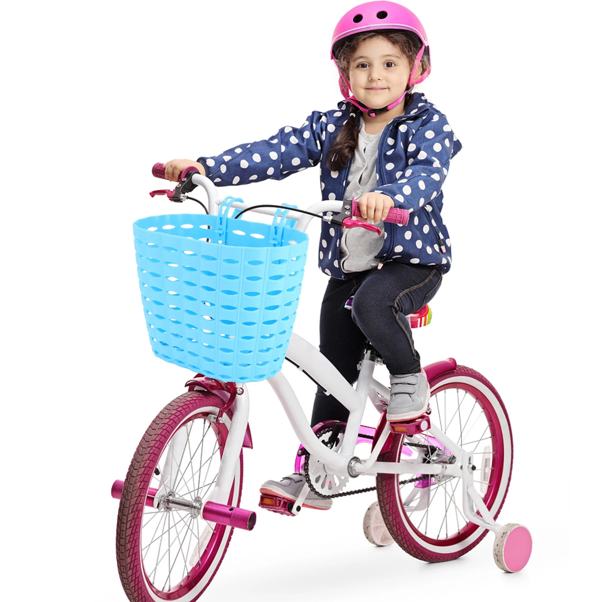 

Bicycle Basket Sky Blue Kids Bike Boy Accessories Girls Storage Plastic Baskets for Bikes