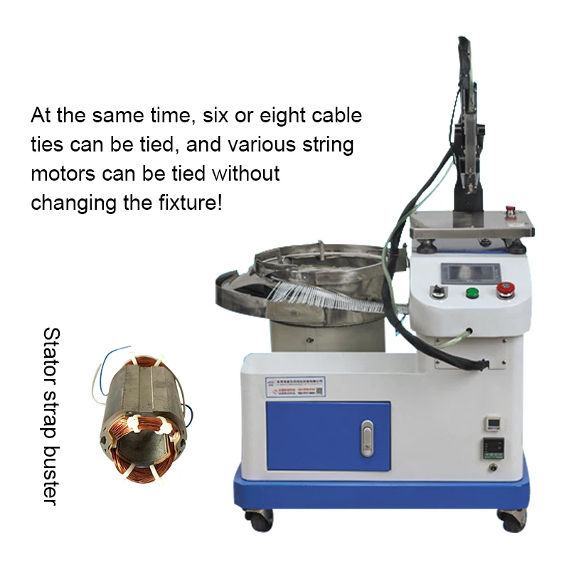 Automatic Nylon Cable Tie Machine,excited String Motor Stator Coil Strapping Machine,feeding Lashing Shears Strapping Machine