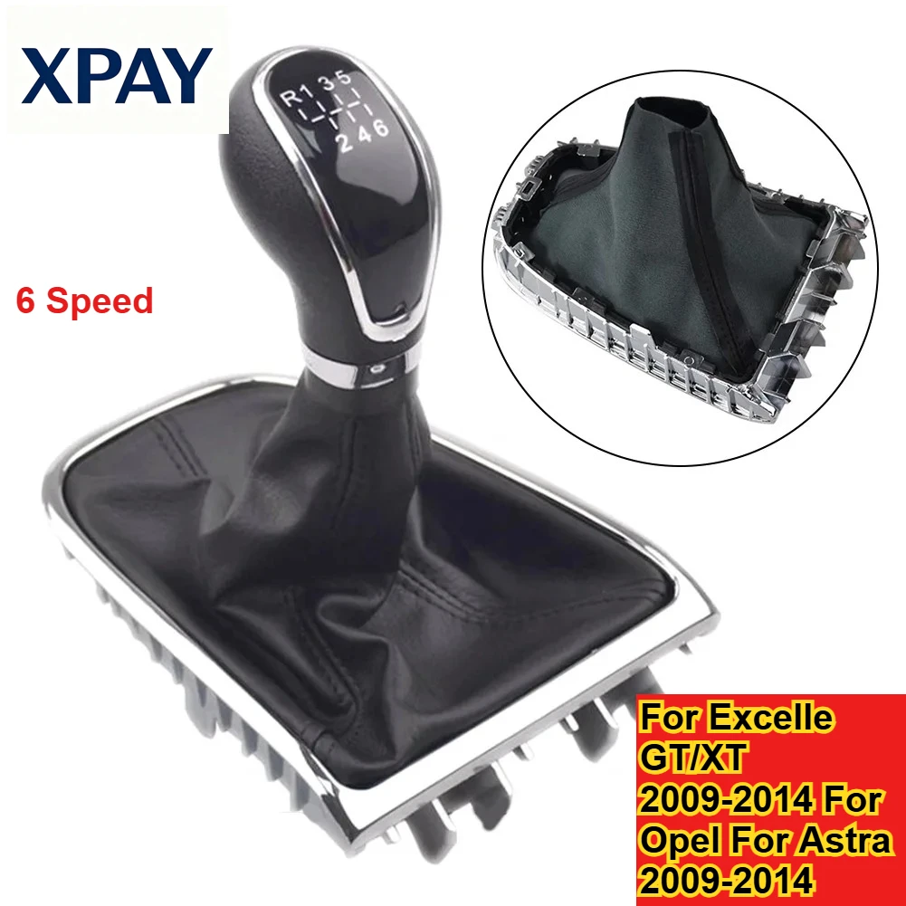 

Car New For Buick For Excelle GT/XT 2009-2014 For Opel For Astra 2009-2014 6 Speed Gear Shift Knob With Gaiter Boot Car Styling