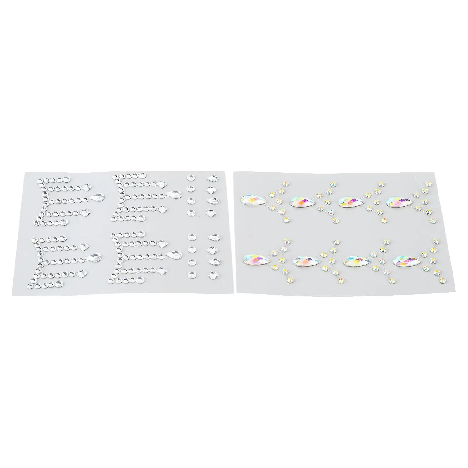 Pegatinas de cara en forma de lágrima, decoración de maquillaje autoadhesiva para mujeres, para fiestas de eventos de cosplay