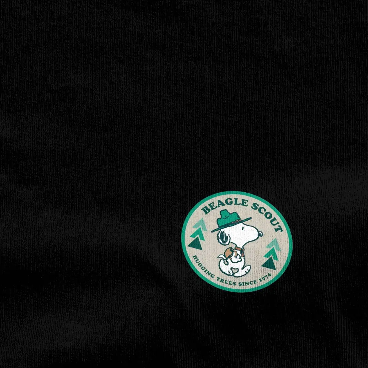 Peanuts Beagle Scouts Badge Snoopy T Shirt Hippie TShirts Short-Sleeve Awesome Tshirt Cotton Crewneck Plus Size 5XL Top Tees