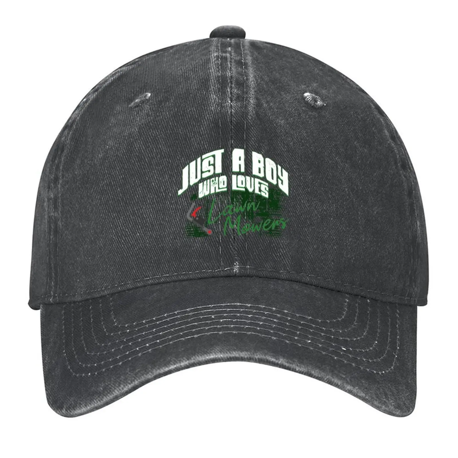 

Just A Boy Who Loves Mowing Baseball Cap Wild Ball Hat |-F-| Hat men Ball Cap Men Caps Women's