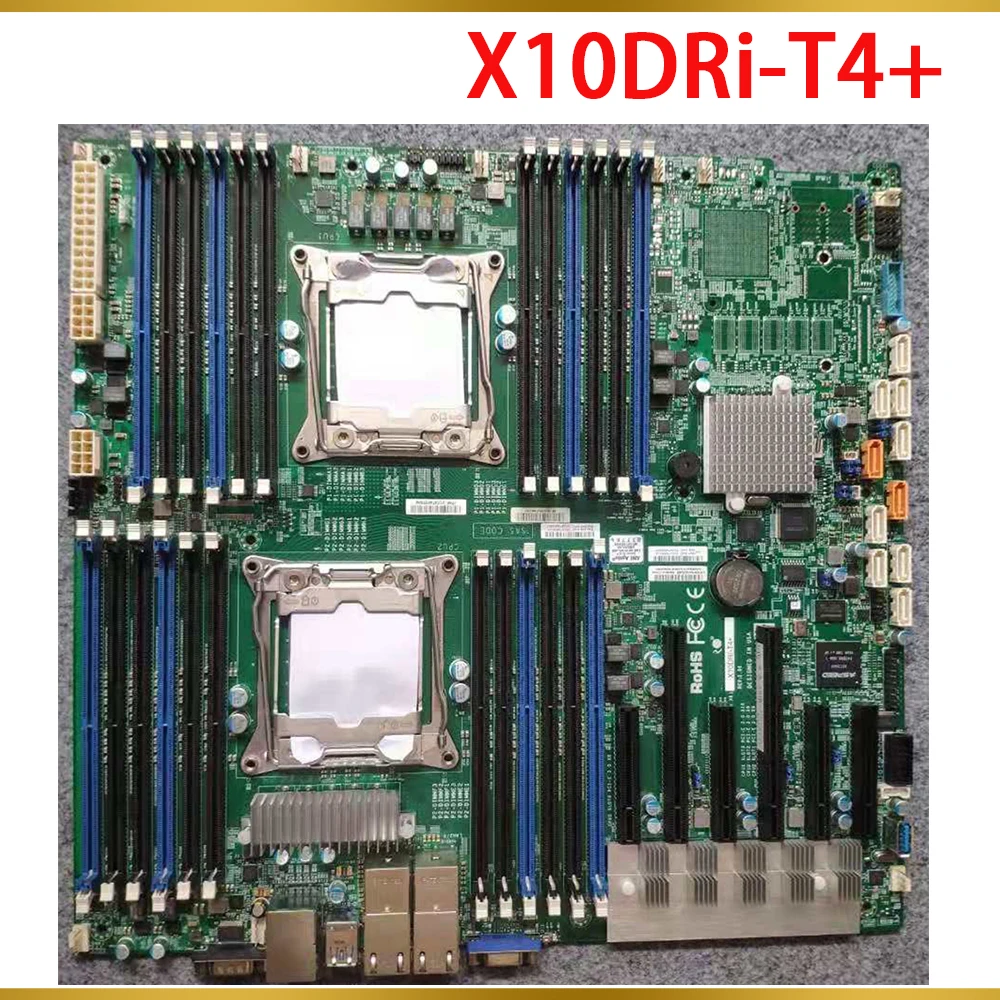 For Supermicro Server Motherboard E5-2600 v4/v3 Family Quad LAN W/ Intel® X540 10GBase-T LGA2011 DDR4 X10DRi-T4+