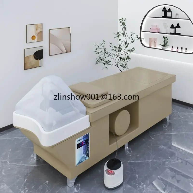 Cama portátil para lavar el cabello, estilista, circulación de agua, almacenamiento de agua, champú, fregadero, silla, salón, Behandelstoel, muebles de salón, MQ50SC