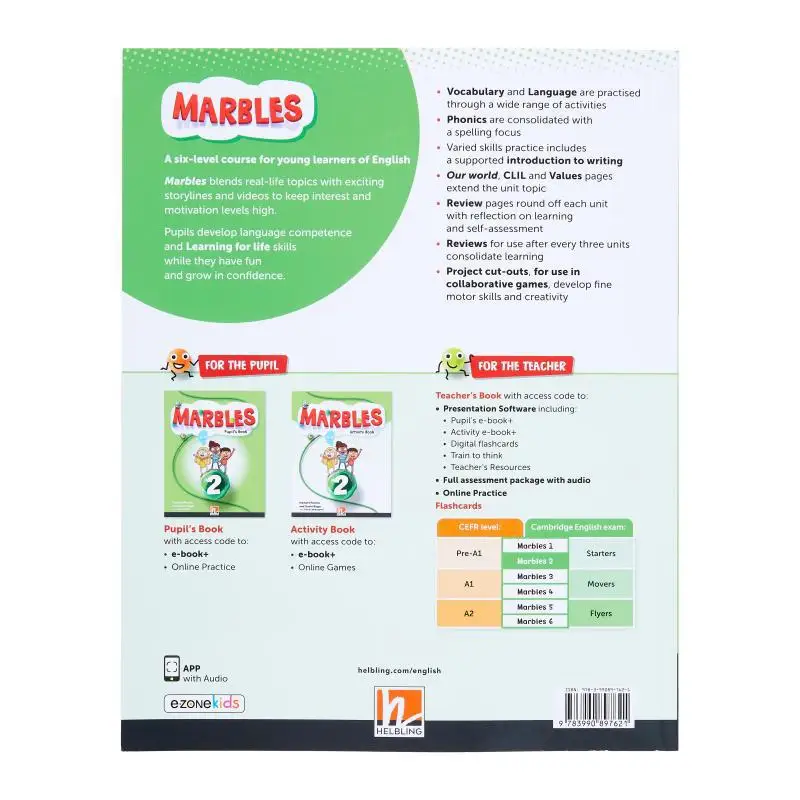 Marbles Activity Book 2  App  Ezonekids Herbert Puchta HELBLING Publishing House 9783990897621 Book