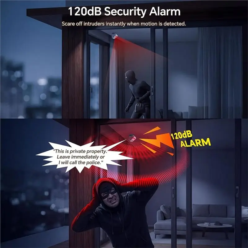 Motion Sensor Alarm With Voice Recording Motion Detector Wireless Doorbell Entry Alert For Business, Store, Caregiver