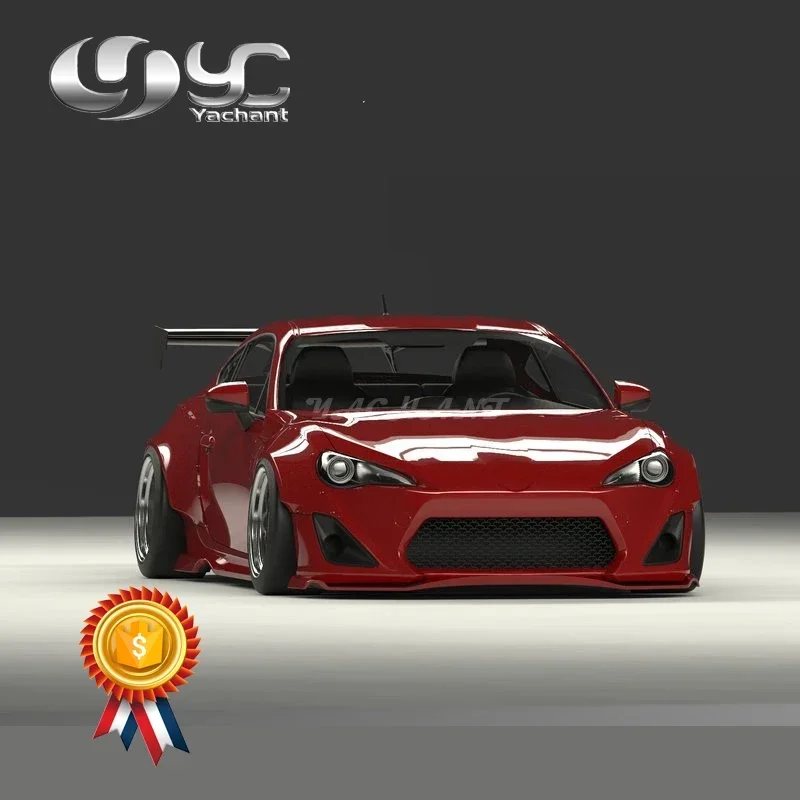 

Fiber Glass Body Kit Fit For 12-18 GT86 FT86 ZN6 FRS BRZ ZC6 GRD X RB Ver.1 Style Front & Rear Lip Fender Side Skirts