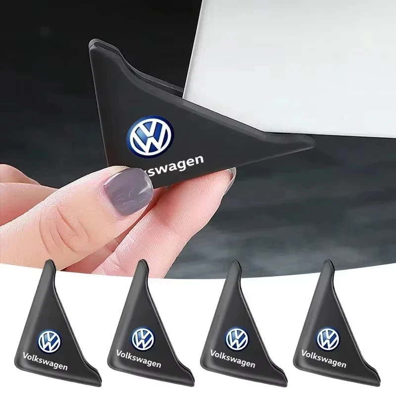 

2 шт. угловая крышка двери автомобиля, бампер, защита от царапин для Volkswagen TSI TDI R32 MK4 GTI Golf Polo Tiguan Passat Jetta Touran