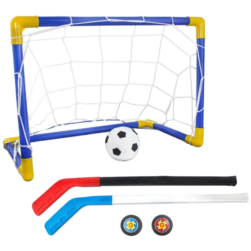 DIY Soccer Net Gate Mini Outdoor Indoor Gate Goal Kids Size Set Sports Football Frame Toy Practice Plus Ice Hockey