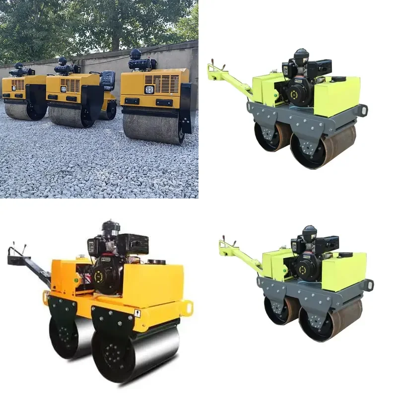 [2026] LONGSHUN Dual-Wheel Hand-Held Vibratory Compactor 1 Ton us ed for Narrow Road Surface with Motor and Engine Core