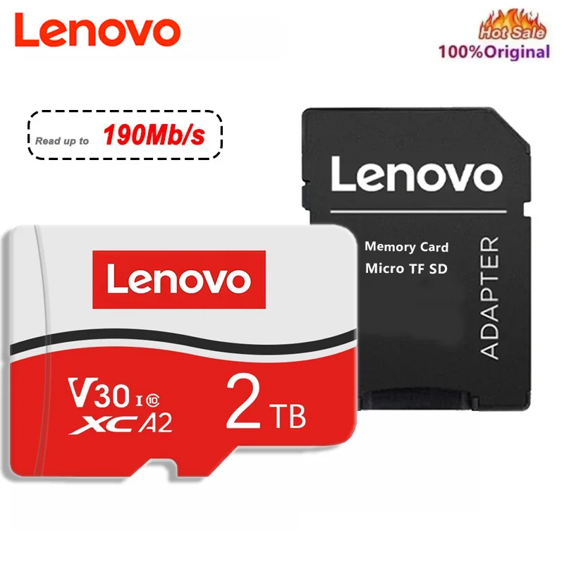 Lenovo Original Micro TF SD Card 2TB 1TB Memory Card High Speed U3 Flash Sd Card 128GB Sd Memory Card For Ps4 Ps5 Ps Vita Game