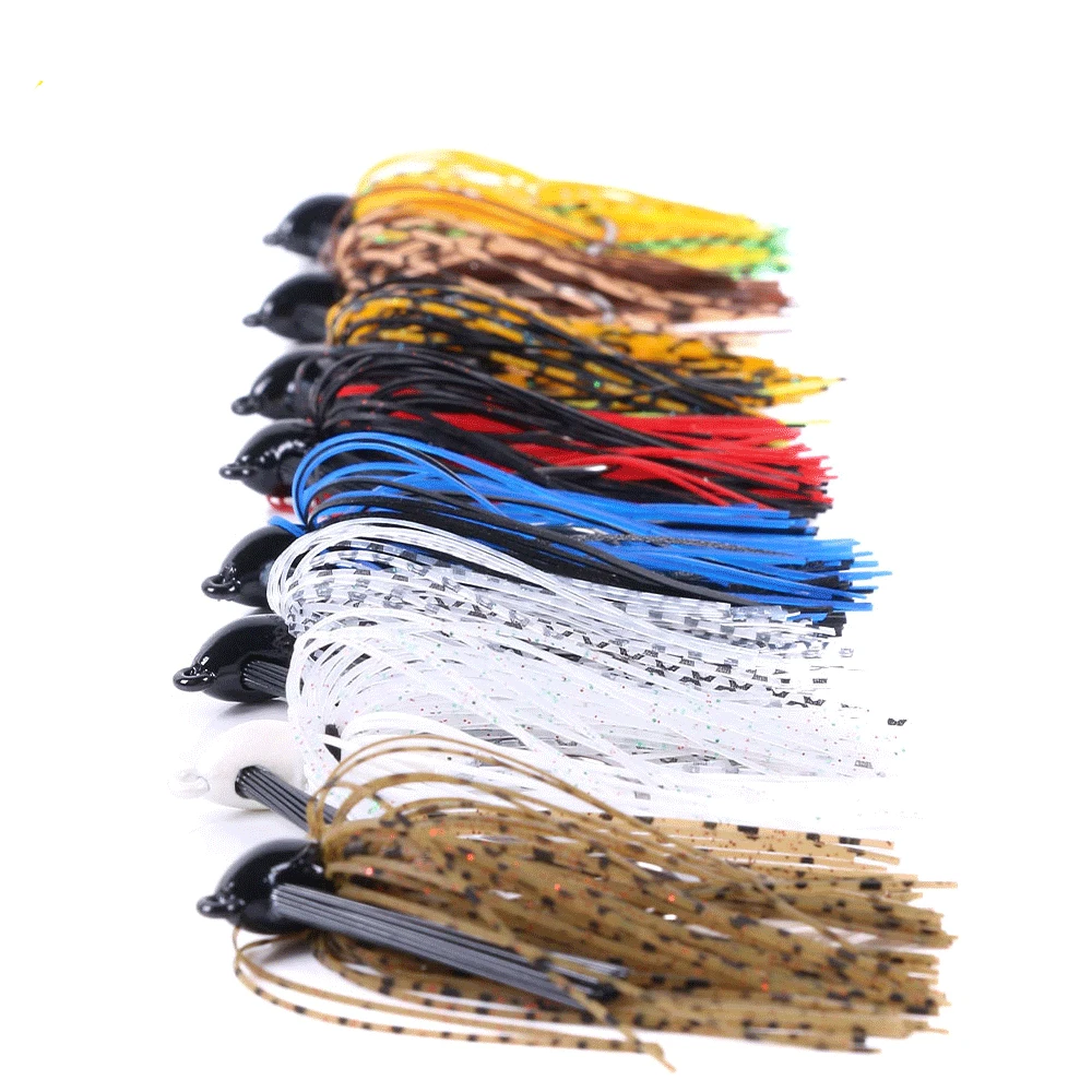 2024 Bass Pike Walleye Beard Fishing Lure 10g Walleye Buzzbait Tassel Silicone Skirt Spinner Bait Sea Fishing