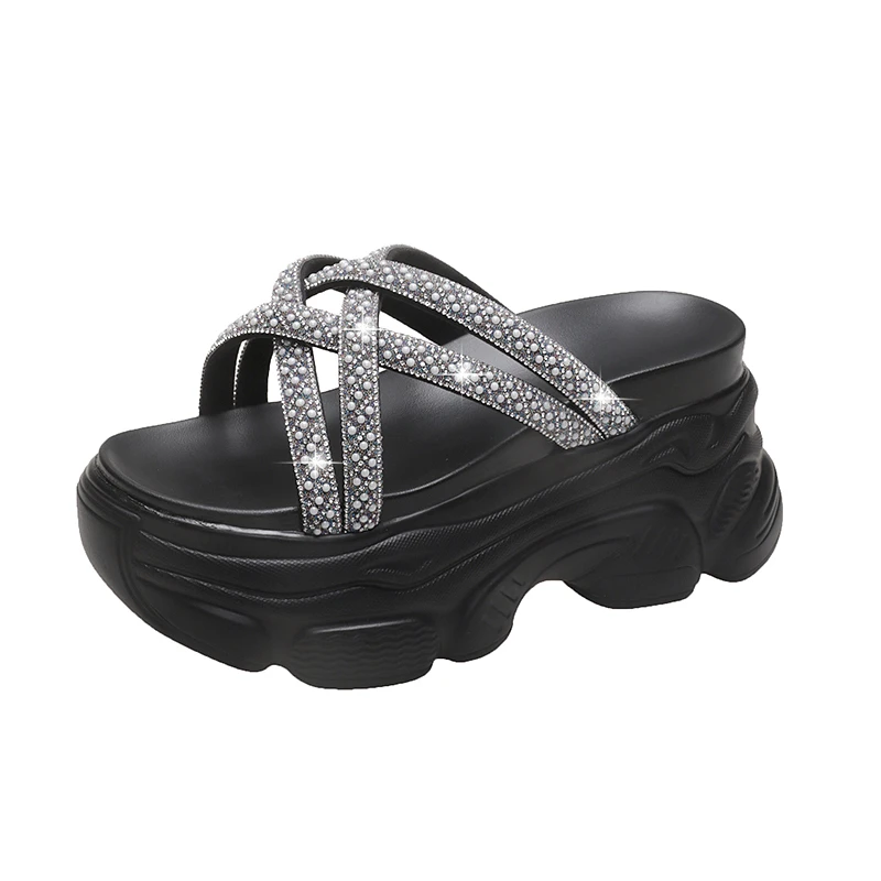 

Flip Flops Women Slippers Super High Heels Platform Shoes Comfortable Rubber Wedges Shoes for Women Sandals Summer Shoes Woman