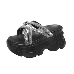 Flip Flops Women Slippers Super High Heels Platform Shoes Comfortable Rubber Wedges Shoes for Women Sandals Summer Shoes Woman