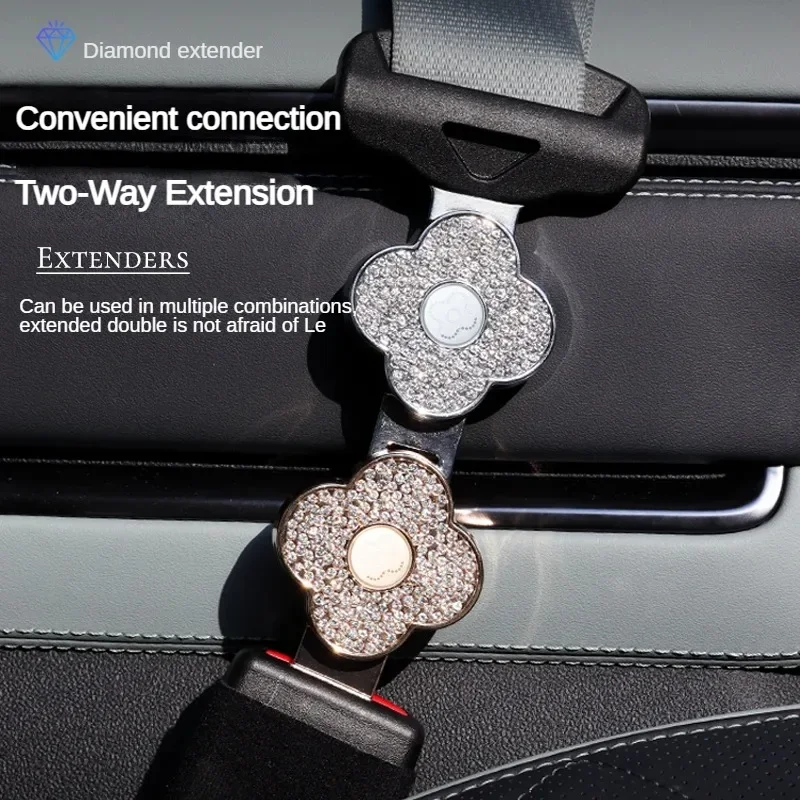 Car seat belt extension buckle Seat belt buckle  All cars can be used Beautiful Fashion  car safety belt buckle diamond buckle