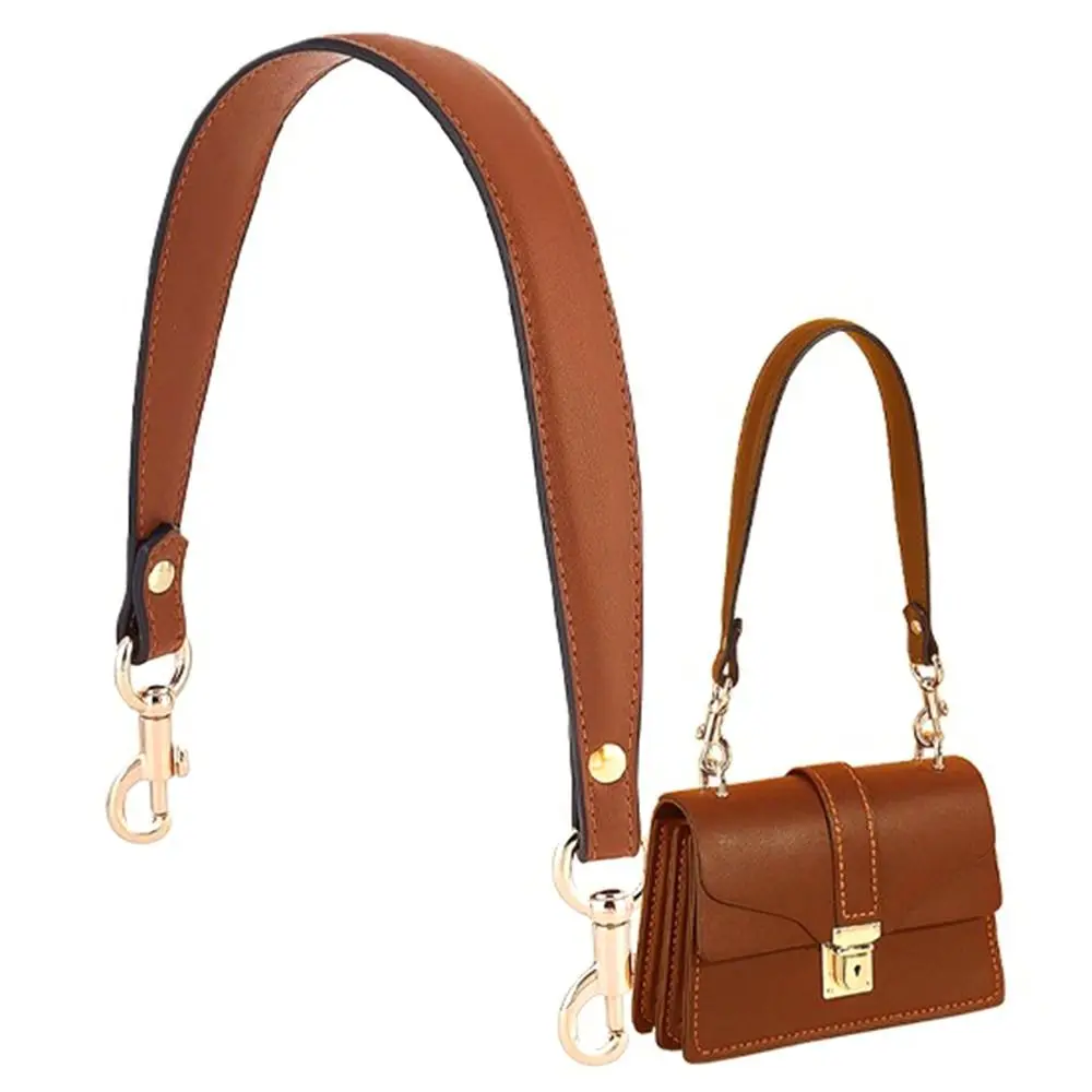 Fashion Accessory PU Leather Bag Shoulder Strap Short Detachable Underarm Bag Strap Hand-Held Strap Women