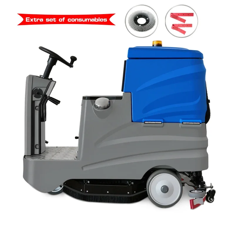 YYG Wireless Maintenance-Free Ride-On Supermarket Floor Cleaning Machine Maintenance-Free Epoxy Flooring  Made Plastic
