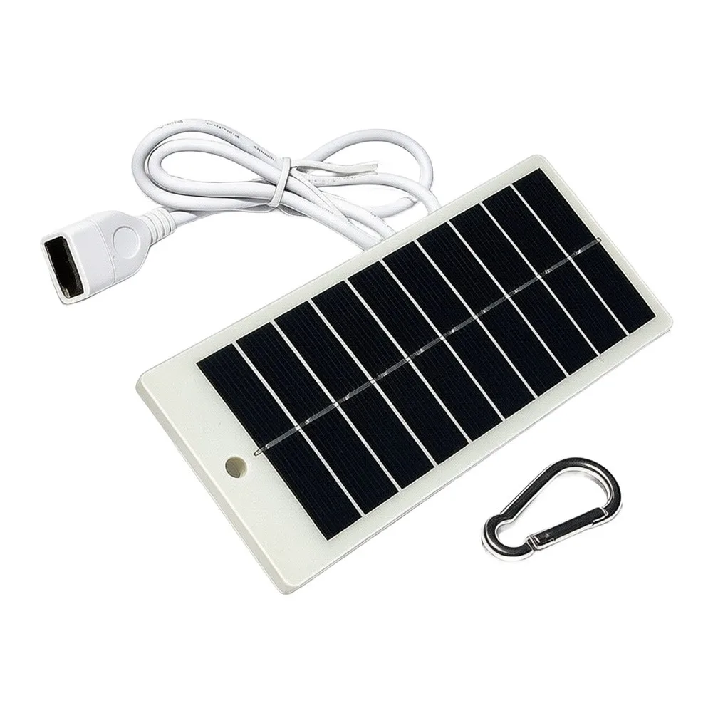 1.5W Solar Charging Panel for Outdoor Mobile Phones and Power Lights Featuring Compact Size and Weather Resistant Build