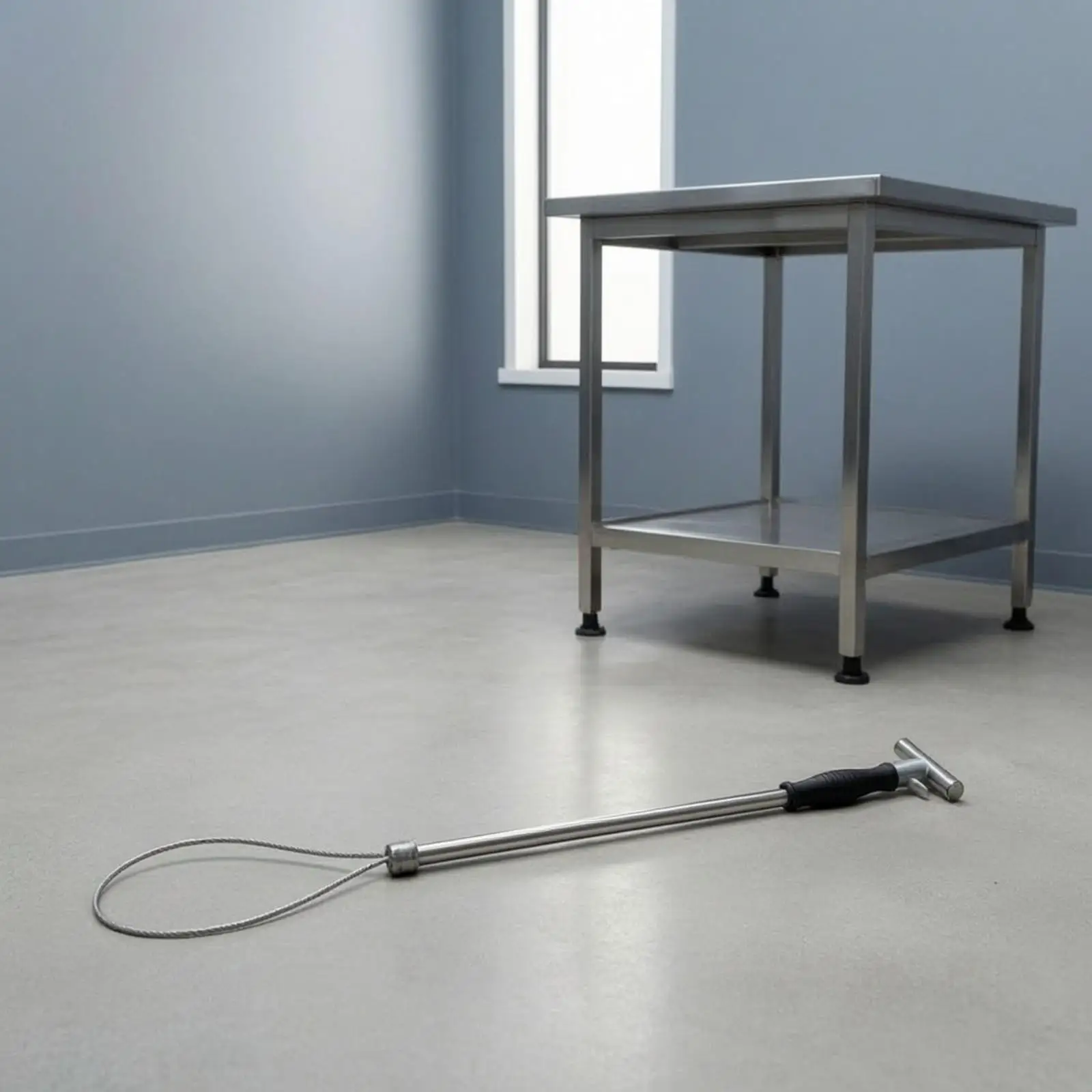 Durable T Handle Pig Restraint Snare Stainless Steel for Pig Accessories and Controlled Animal Handling