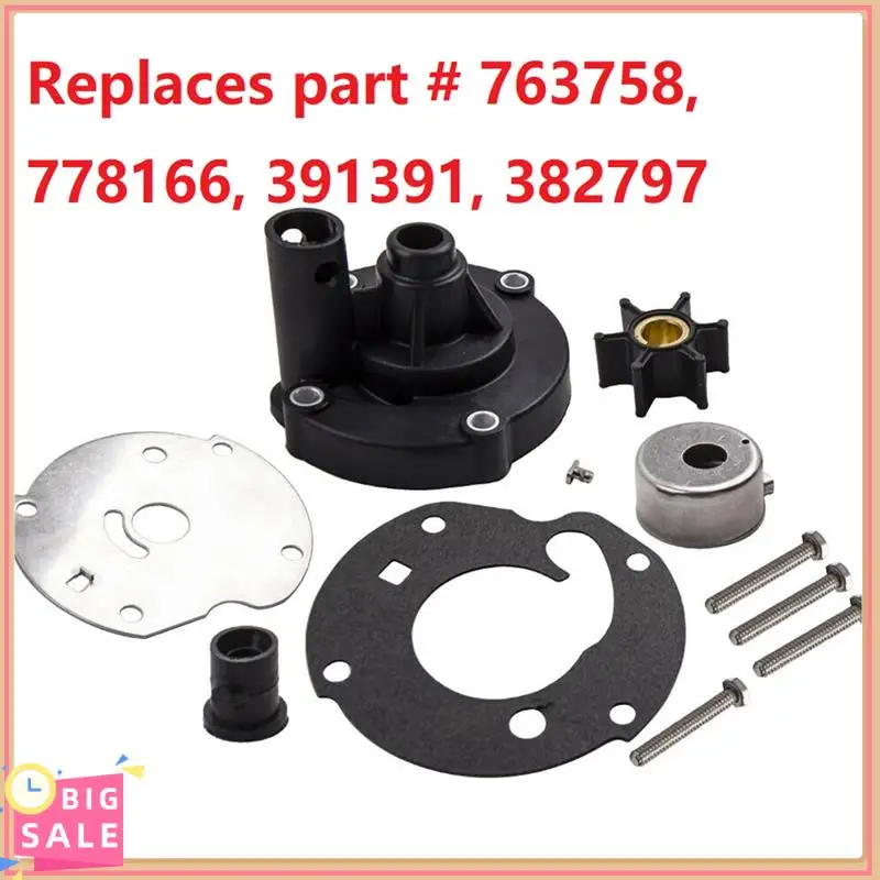Better-391391 778166 382797 Water Pump Impeller Kits 763758 Fit For Johnson Evinrude 5.5HP 6HP 7.5HP Outboard Motors Accessories