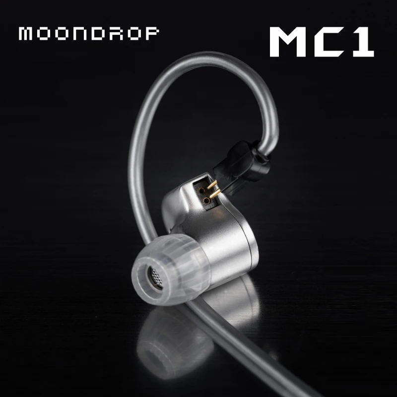 MOONDROP MC1 kabel mikrofon ditingkatkan 3.5mm, kabel mikrofon serbaguna 0.78mm-2pin