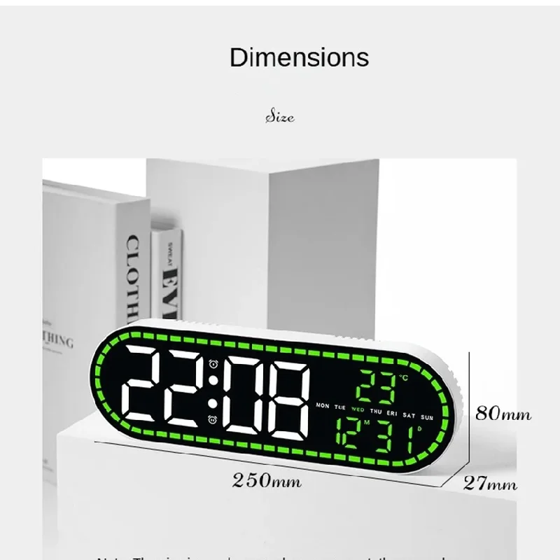 Large Digital Wall Clock 6