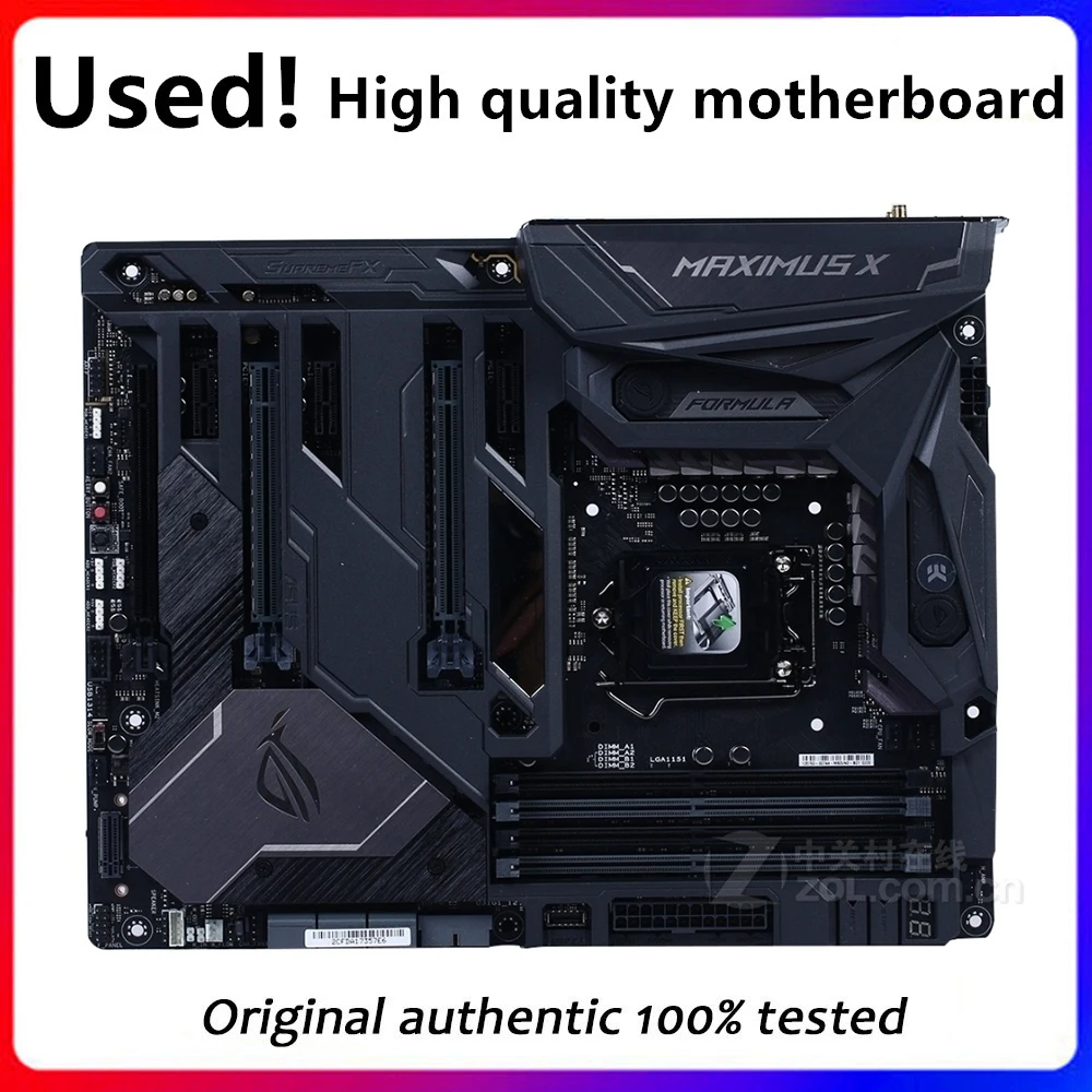 For Asus ROG MAXIMUS X FORMULA Original Used Desktop Intel Z370 Z370M DDR4 Motherboard LGA 1151 i7/i5/i3 USB3.0 SATA3