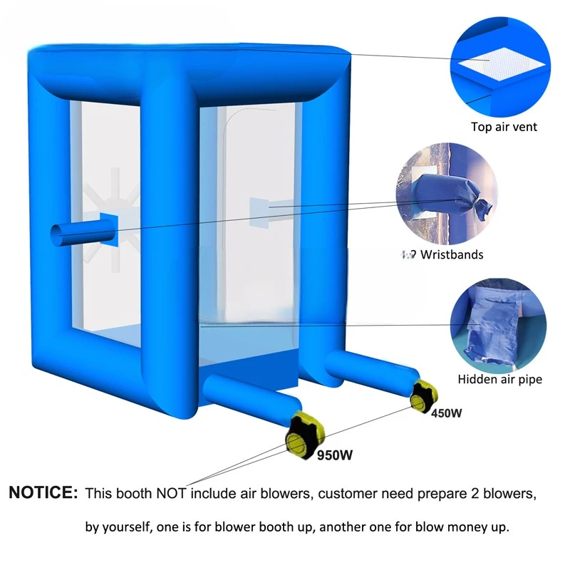 

Custom Inflatable Cash Cube Booth Inflatable Money Grab Machine for Business Advertising Event Promotion(NO BLOWERS INCLUDE)