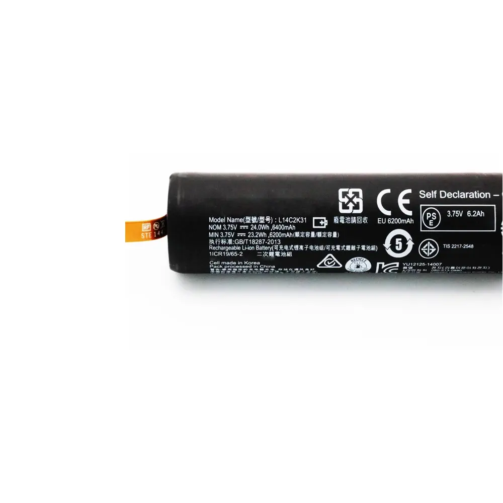 Original 3.75V 24Wh 6400mAh L14C2K31 L14D2K31 Battery For Lenovo Yoga Tablet 2-830L 2-830LC 2-830F 2-851F Series