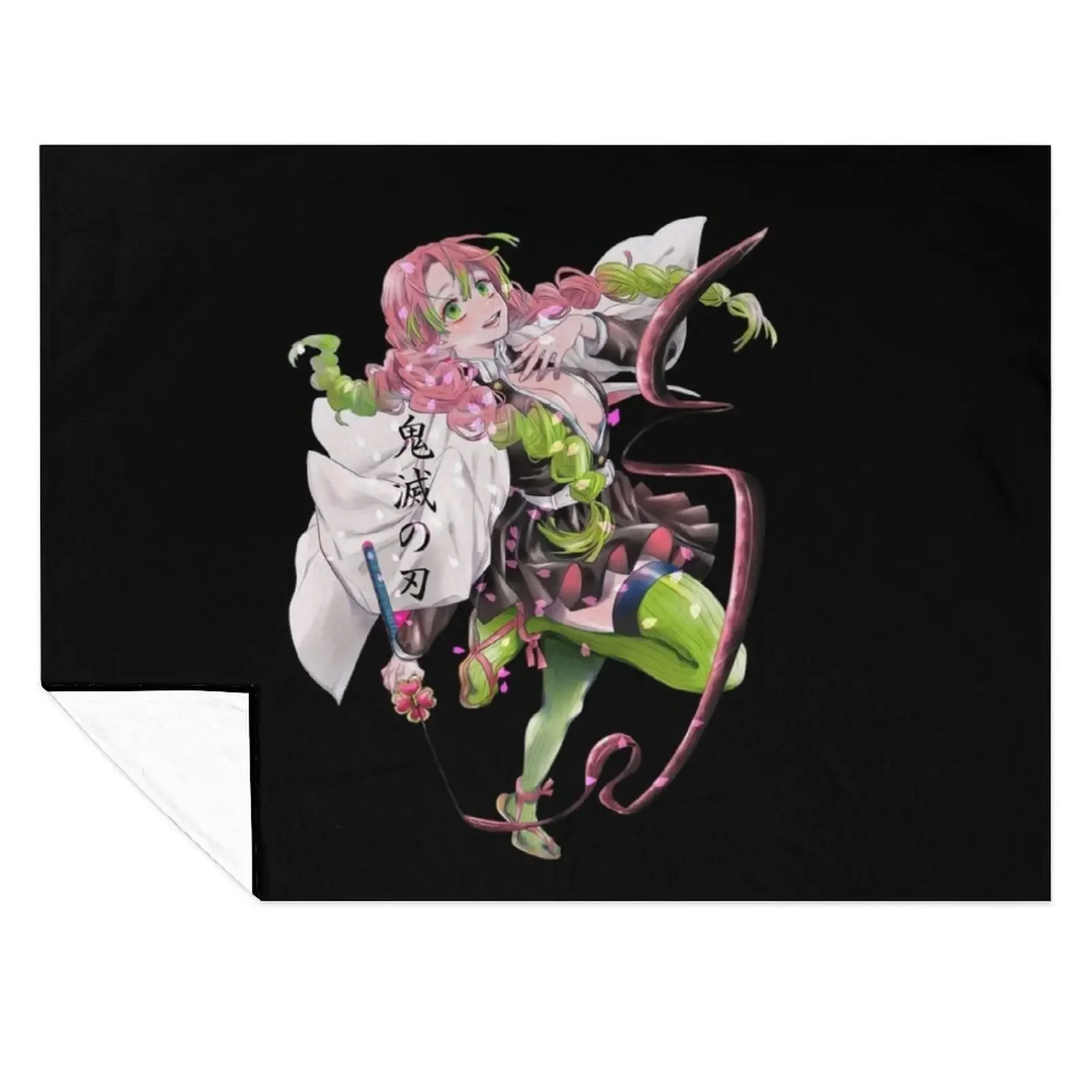 

mitsuri kanroji - kimetsu no yaiba Throw Blanket Personalized Gift Luxury St Hairys Soft Big Blankets