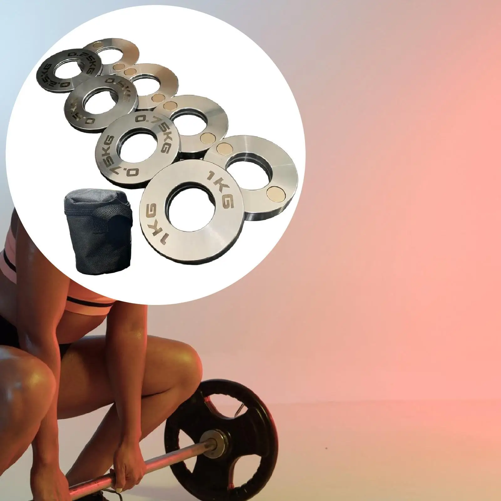 

8x Change Weight Plates 0.25lb 0.5lb 0.75lb 1lb for Exercises Bodybuilding