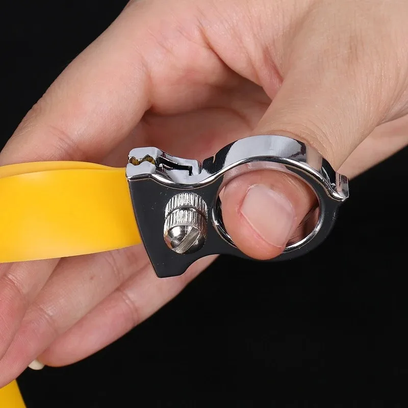 

Наружный соревновательный рогатка без рамки, рогатка с кольцом для пальца, без рамки, быстрое нажатие, плоская кожа, без связывания