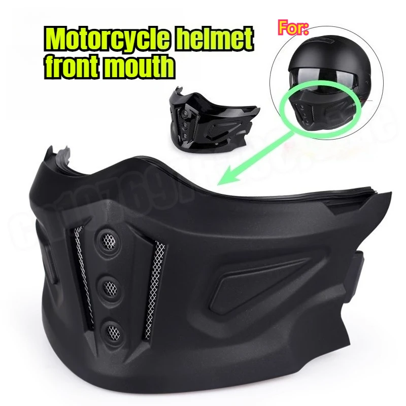 

Covert Samurai Face Mask Combat Skull Face Mask Retro Motorcycle Helmet Accessories Only Mask Helmet Not Included Detachable