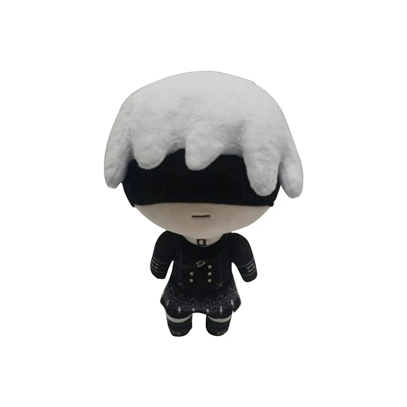 Anime jogo nier: automata 2b 9s brinquedo de pelúcia fufu bonecas coleção brinquedos de pelúcia para crianças presente 23cm