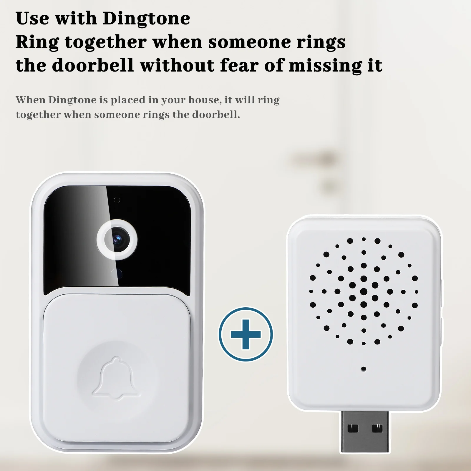 

Wireless Video Doorbell Smart Wifi Camera Night Visible Conversation Long Life Simple Installation
