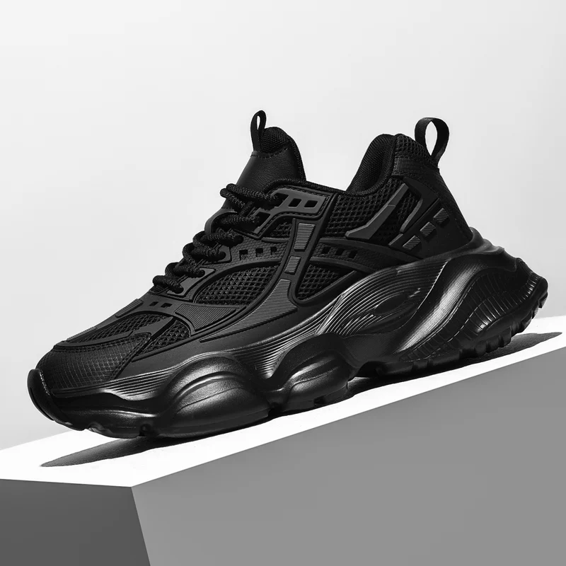 

Men's casual new sports shoes fashion comfortable four season breathable versatile thick soled wear-resistant running sneakers