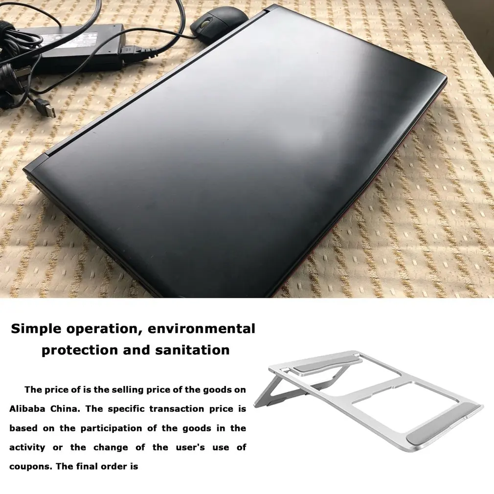 Laptop Tablet Stand Universal Adjustable Aluminium Alloy Foldable Stand Desktop Holder For Macbook 10\'\'-15.6\'\' Laptop Notbebook