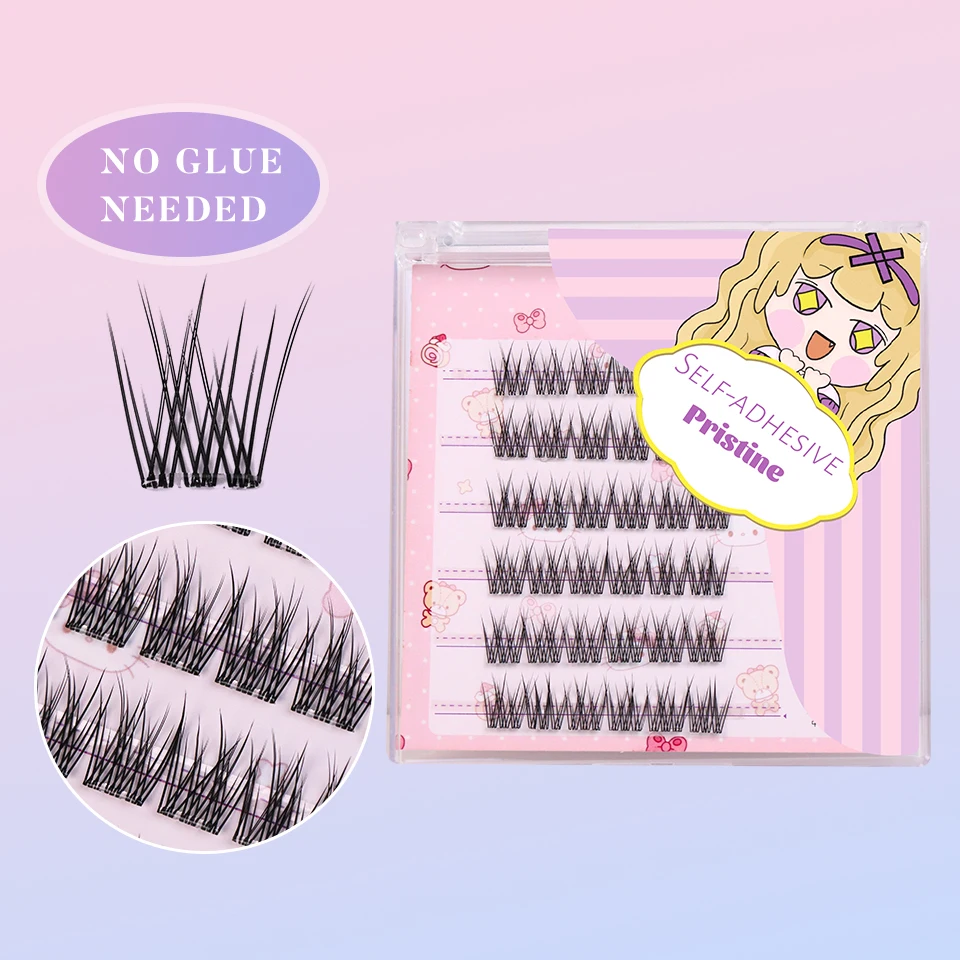 Voluminous Glue-free False Eyelashes Daily Use DIY Reusable No-removal DIY Segmented Sunflower Thick Lash Extension Enlarge Eyes