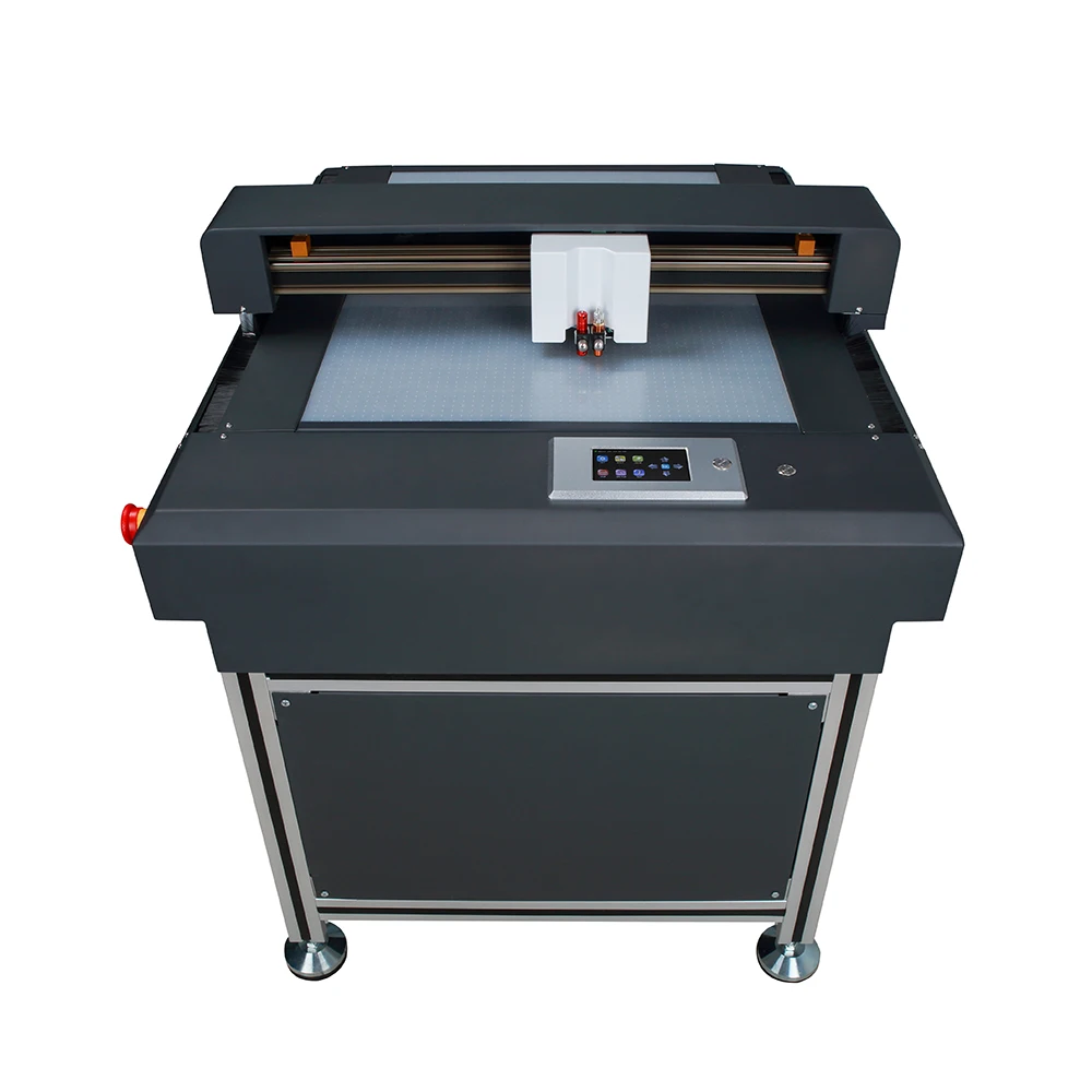 Vacuum Adsorbing Double Head Flatbed Cutters With Real Camera