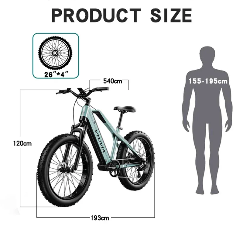 USA EU Warehouse Stock 1000w 48v 17Ah Dual Battery Fat Tire Hub Motor Electric Mountain Hybrid Bike City Bicycle