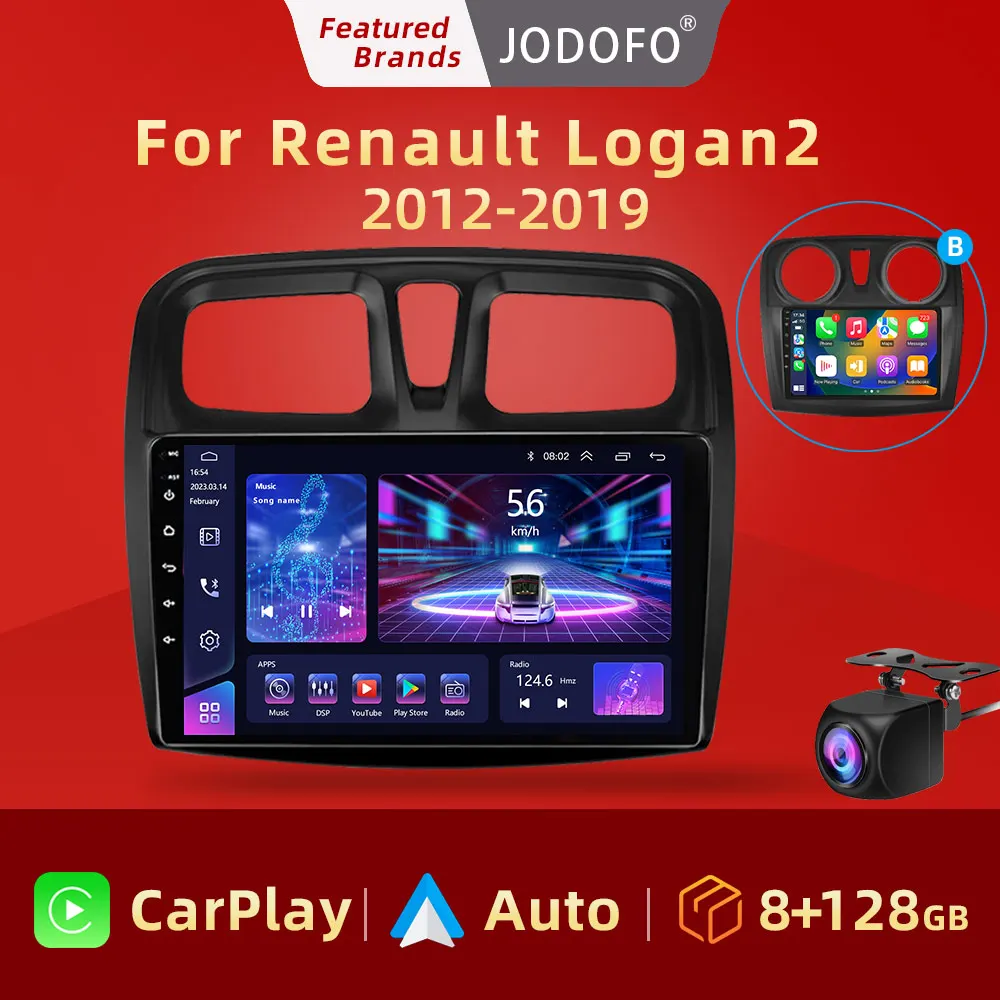 

Android 10 Car Radio Multimedia Video Player for Renault Logan 2 Sandero 2 2012-2019 2 Din GPS Navigation Stereo DVD DSP Carplay