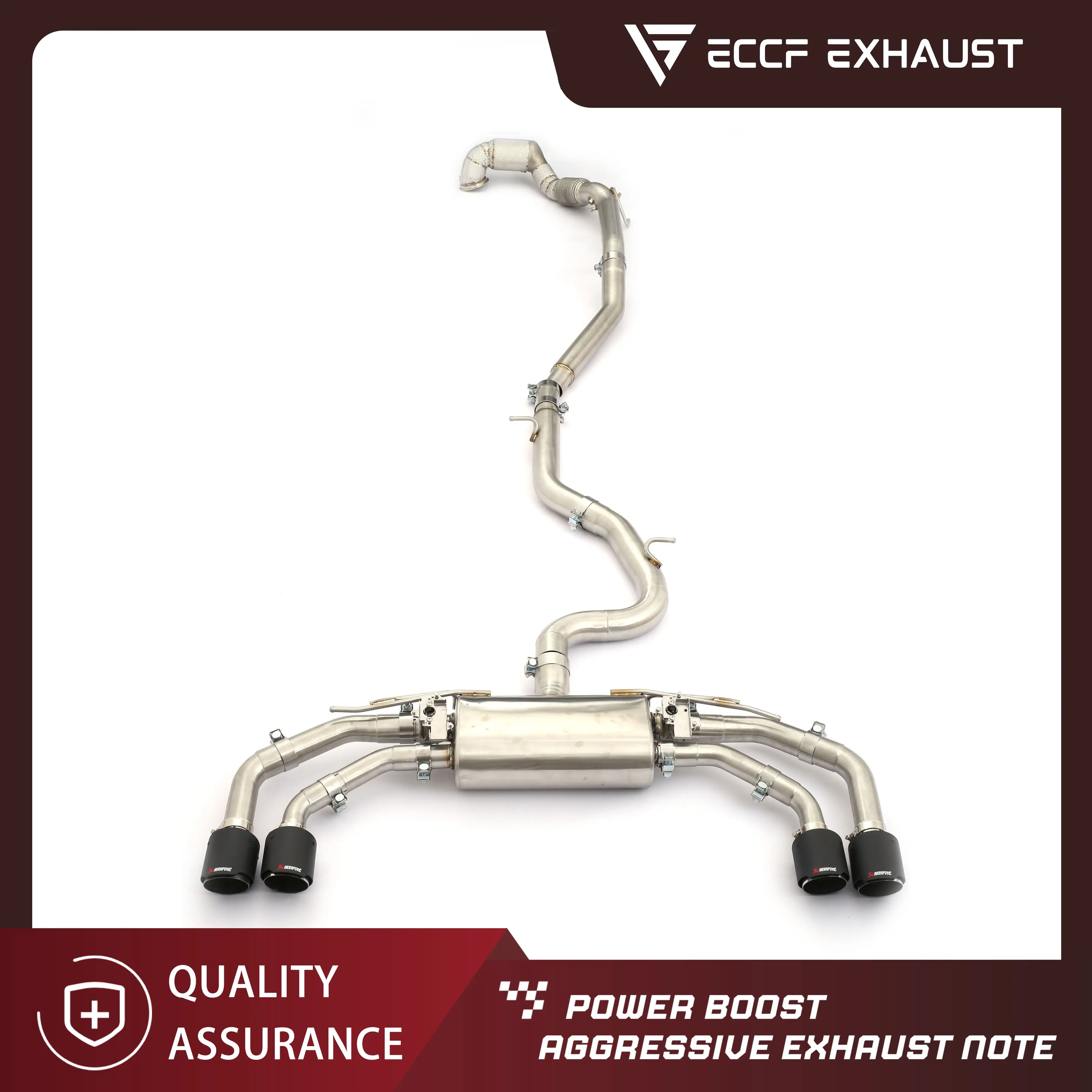 

Valved Sport Sound ECCF Stainless Steel Catback And Downpipe Exhaust For AUDI S3 8Y 2021+ OEM Valve High Performance System