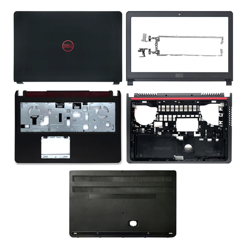 New For DELL Inspiron 15 7557 7559 P57F 5577 5576 Laptop LCD Back Cover Front Bezel Hinges Palmrest Bottom Case A B C D E Cover