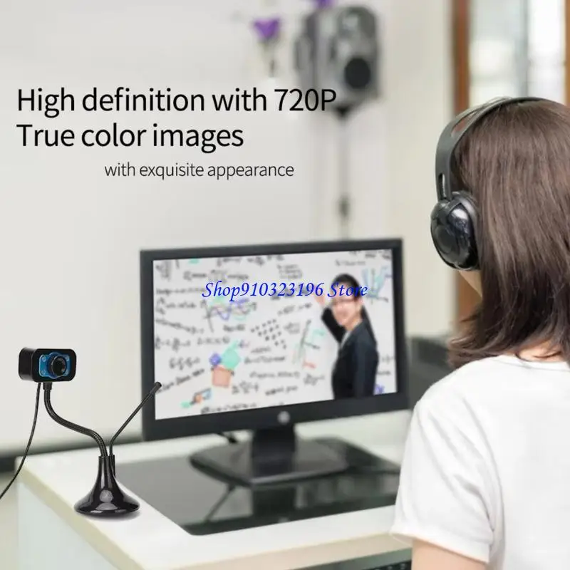 Q1jf PC WebCam Desktop Computer Desktop Camera USB con microfono USB Classe online Webcam per conferenza chat video in