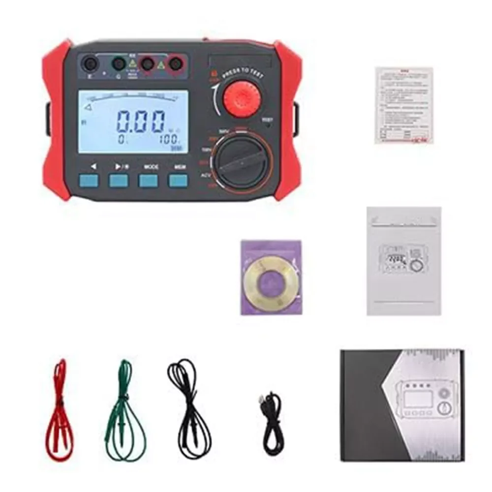 Insulation Resistance Tester Insulation Resistance Measurement 0.10MΩ-100.0GΩ resolution 0.01MΩ With USB interface data reading